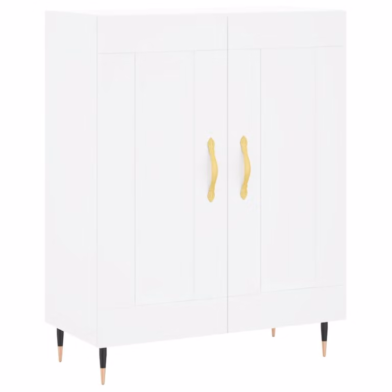 Credenza Bianca 69,5x34x90 cm in Legno Multistrato