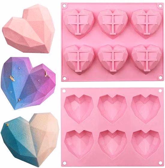 Stampo in silicone Azomor con struttura rigida a forma di diamante per un utilizzo versatile