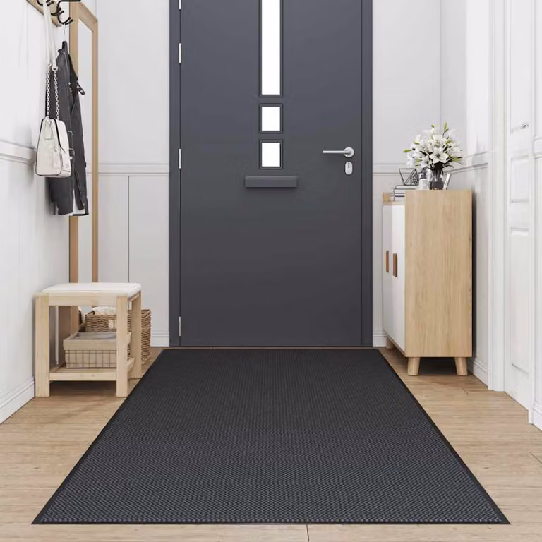 vidaXL Zerbino Nero 115x400 cm