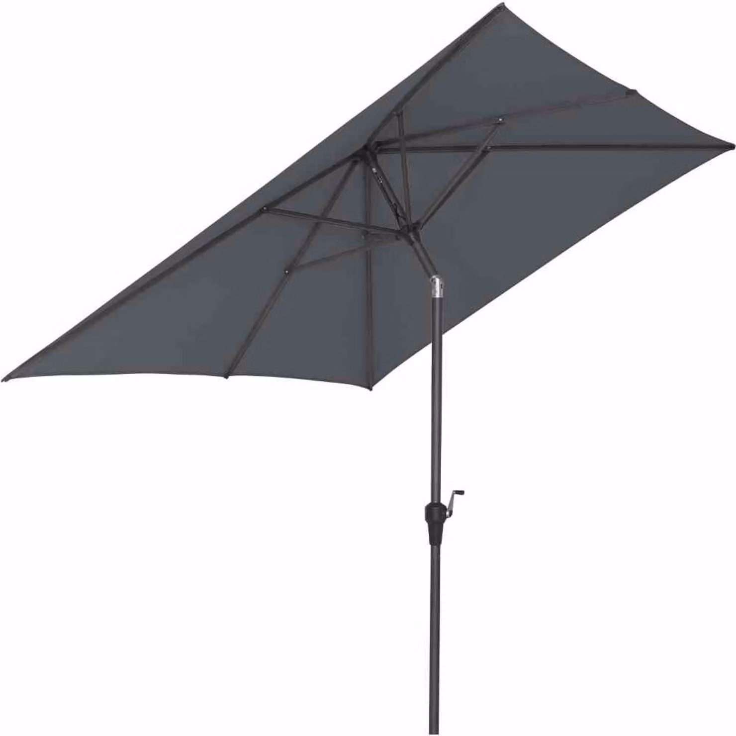 SIENA GARDEN Ombrellone a palo centrale Avio antracite/oliva 250x200cm L87428