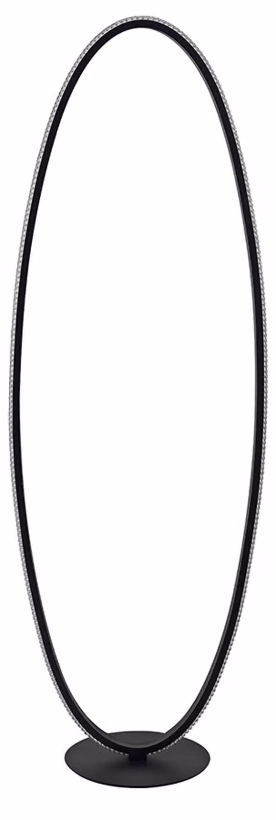 Rodent LED lampada da terra Ring 125cm nero sabbia