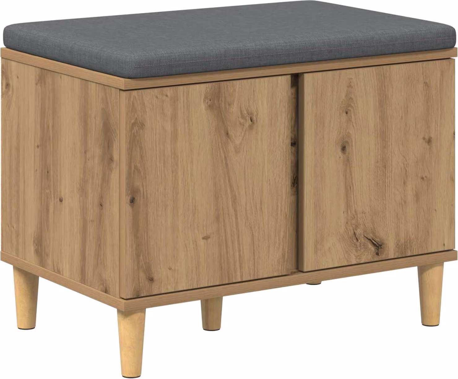 Panca per ingresso con porta Rovere Artigianale 60 x 38 x 46 cm