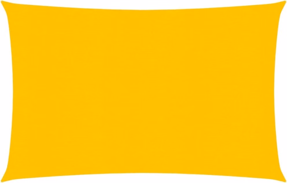 Vela Parasole 160 g/m² Rettangolare Giallo 3,5x5 m in HDPE
