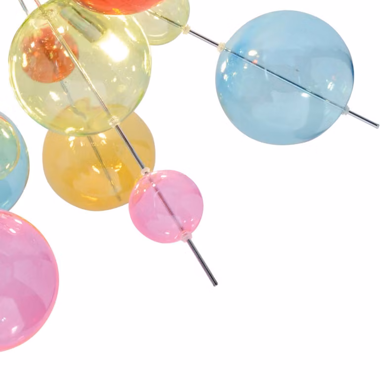 Näve Plafoniera soffitto AURINIA, dimmerabile, Multicolore, Soggiorno / Sala da pranzo, Vetro, Giovanile, Plafoniera