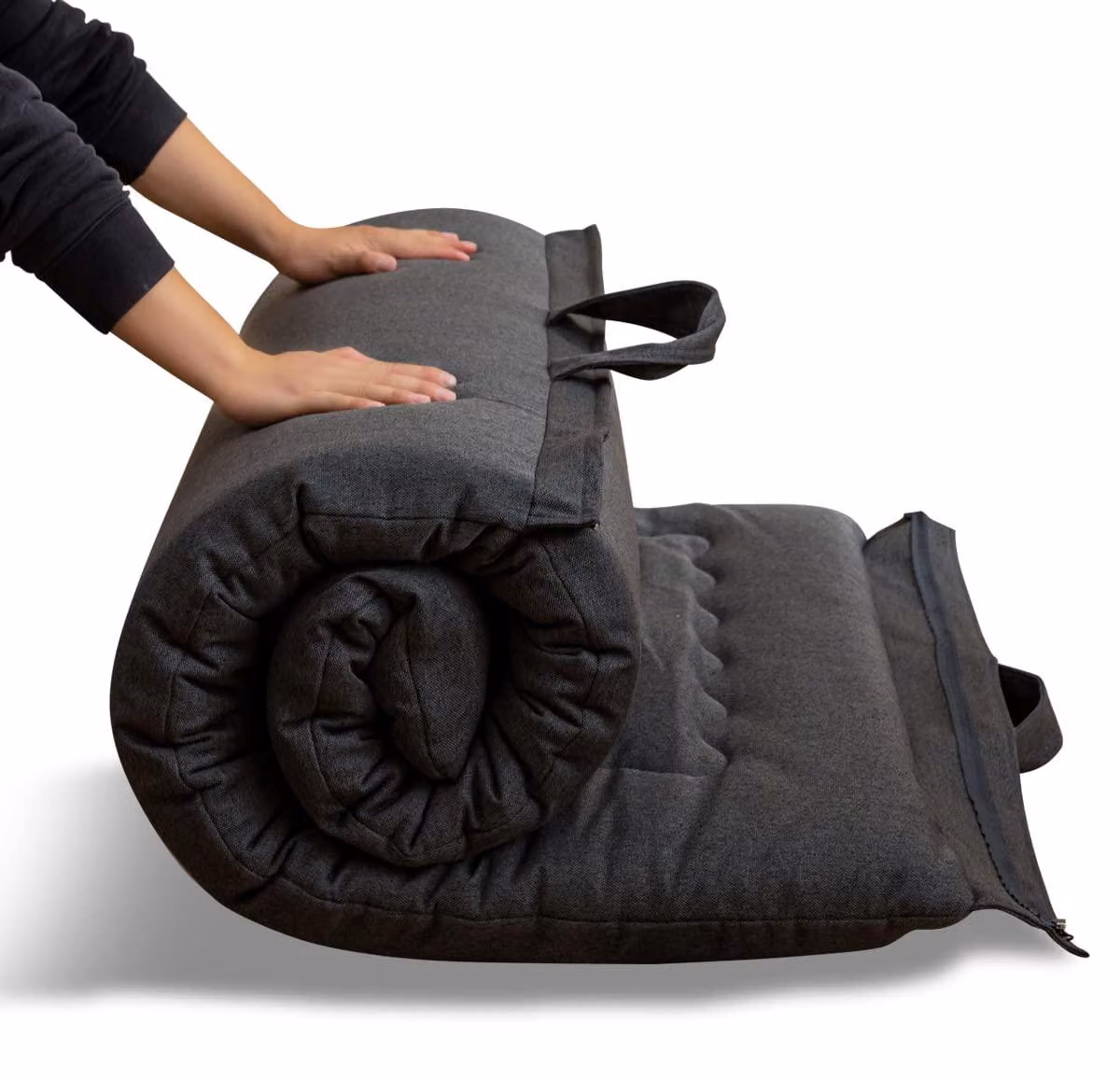 Materasso da futon, dimensioni 71x190 cm, pieghevole, ipoallergenico, con maniglia