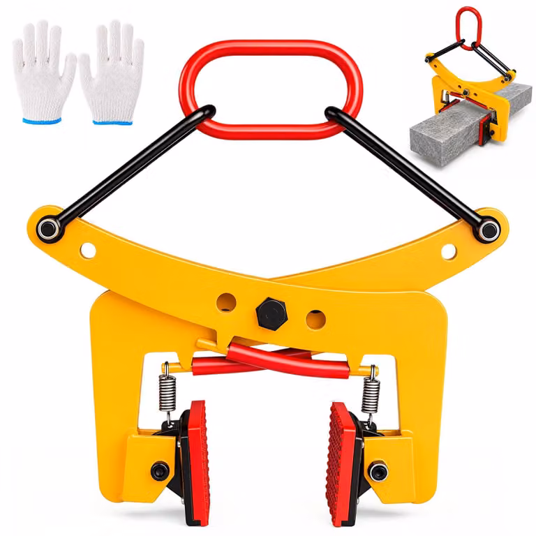 Pinza Steinzange, sollevatore di lastre, apertura da 6 a 24 cm, portata 325 kg