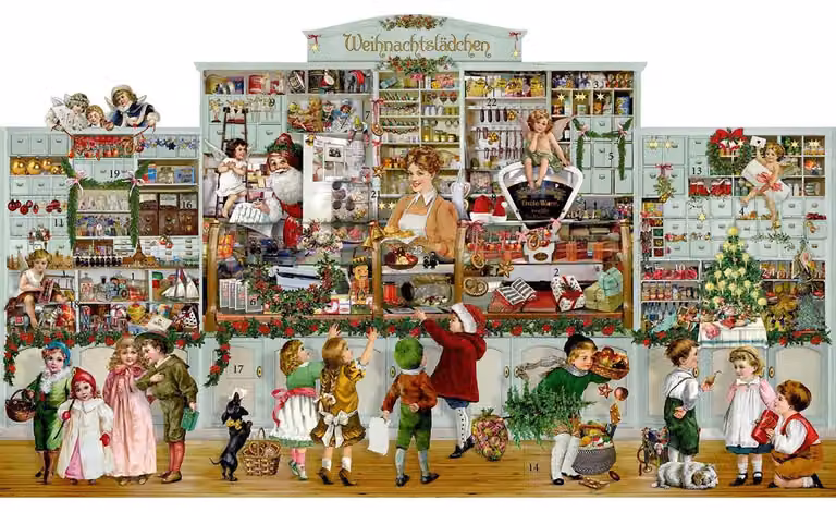 Calendario dell'Avvento da appendere – Il negozio di Natale