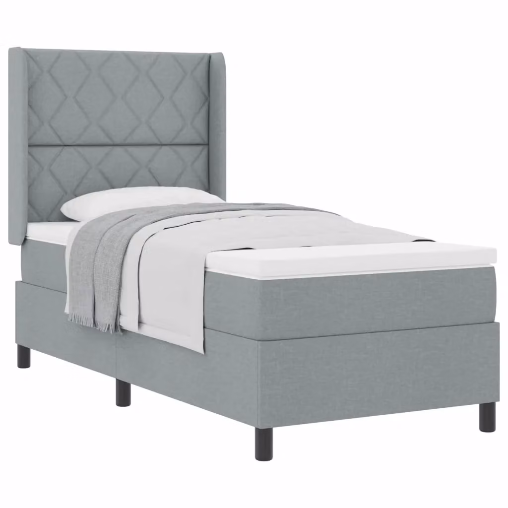 Letto ibrido con molle e schiuma vidaXL Grigio L: 100 cm, P: 200 cm, H: 28 cm – 2