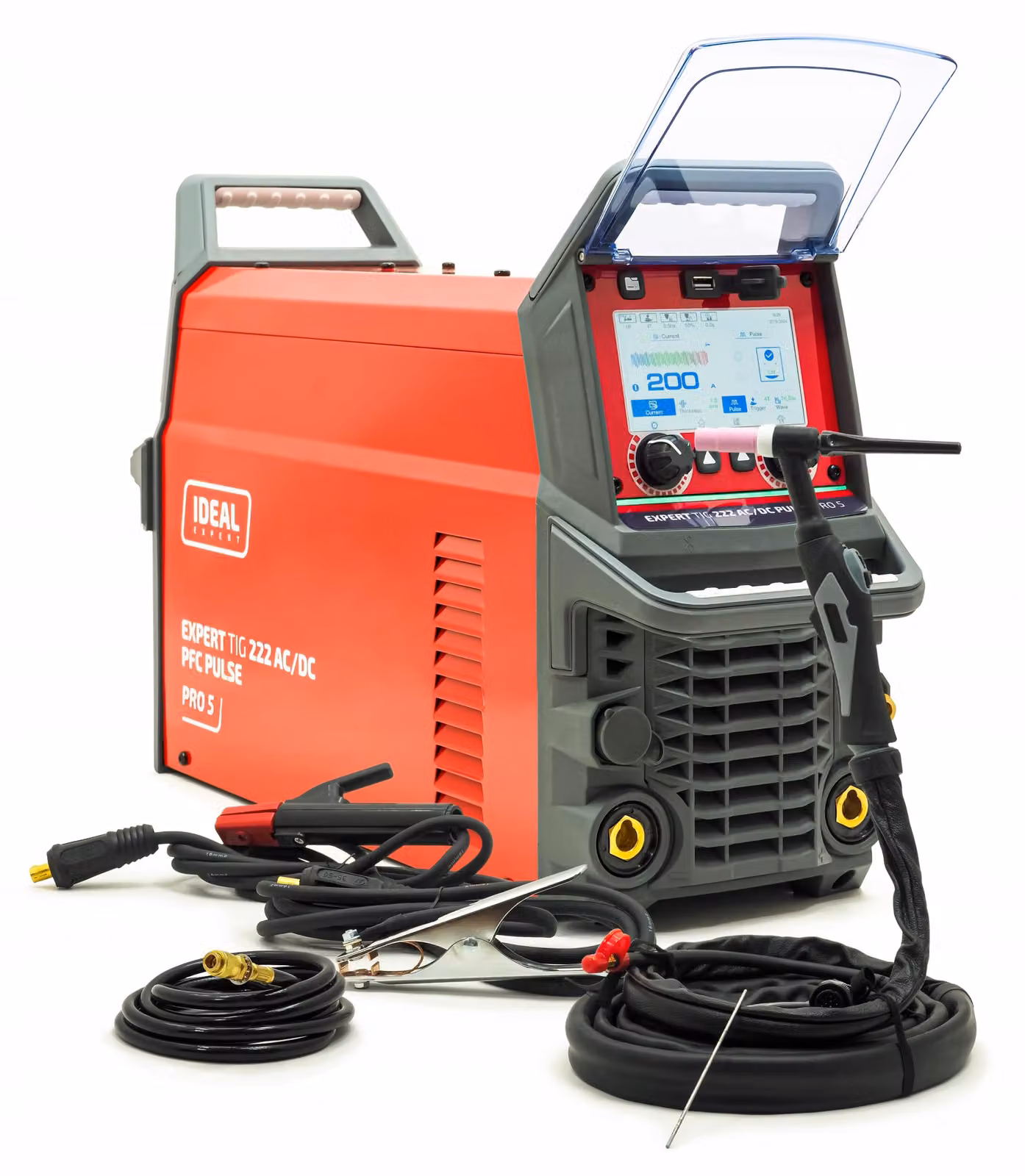 Saldatrice IDEAL EXPERT TIG 222 AC/DC PFC PULSE Pro5 LCD 230V, marca INWÄRTER