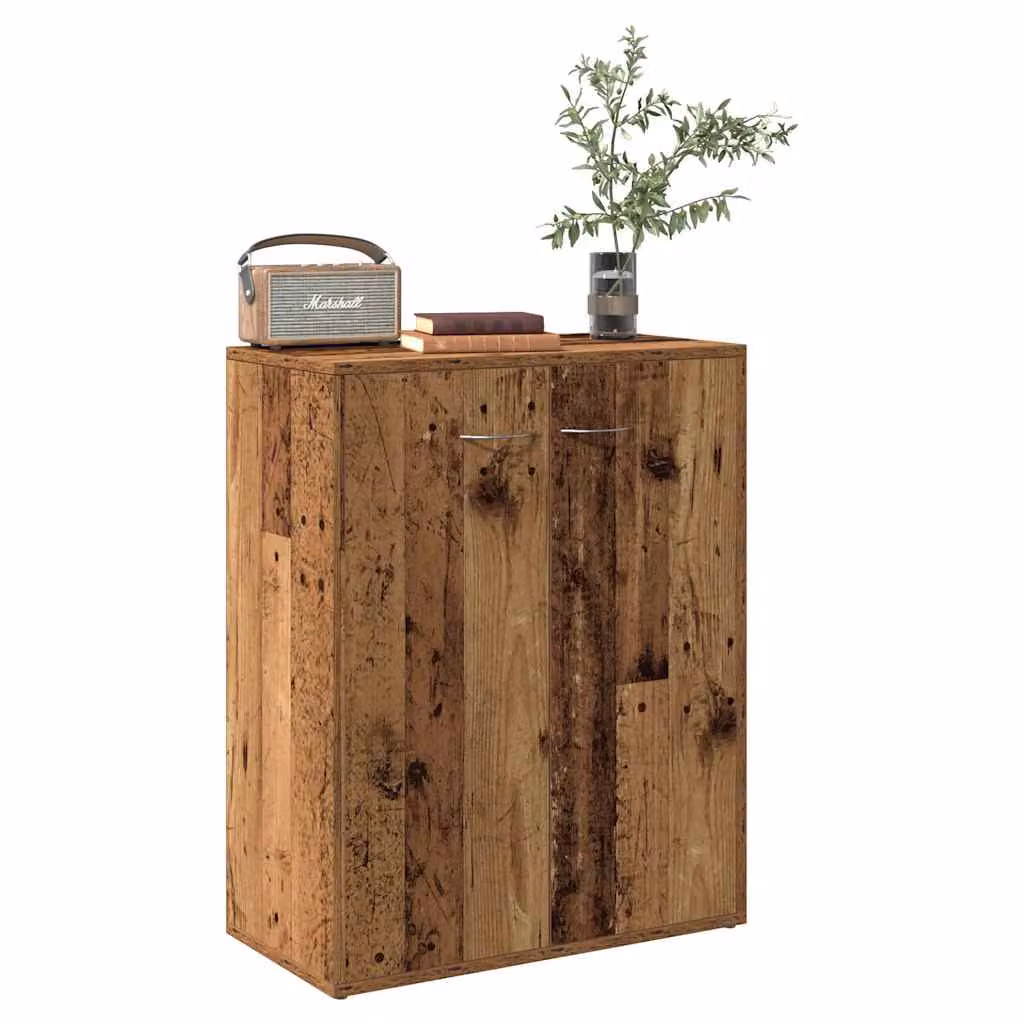 Credenza vidaXL in Legno e MDF Marrone Stile Classico con Installazione a Parete L: 60 cm, P: 30 cm, H: 75 cm