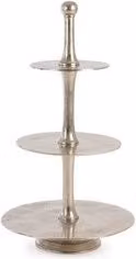 Alzata decorativa a 3 piani Mallet Argento L: 45 cm, H: 82 cm