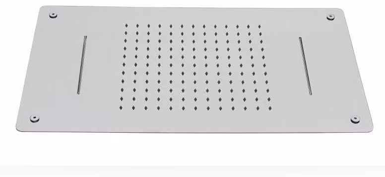 Doccia a pioggia XXL in acciaio inox DPG5017 superpiatta - 70 x 38 cm - Installazione a soffitto