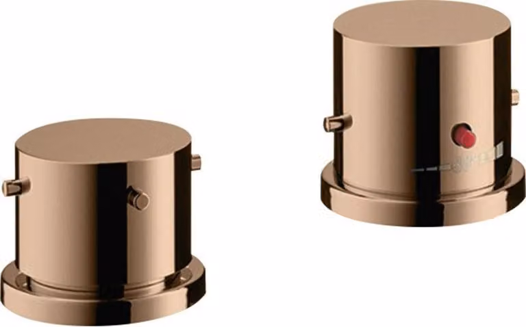 hansgrohe AXOR Starck Thermostat de jante de baignoire 2 trous DN15, 10480300, 10480300