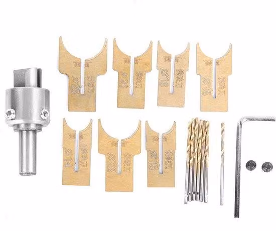 Kit professionale per la lavorazione del legno - 18 pezzi - Set di punte per legno - Acciaio inossidabile - Adatto per legno di quercia/legno di cavallo - Kit ad alte prestazioni
