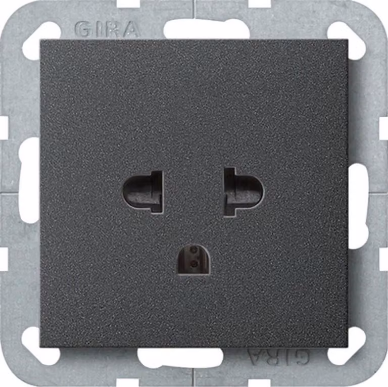 Gira 284028 Presa EURO-US Sistema 55 Antracite