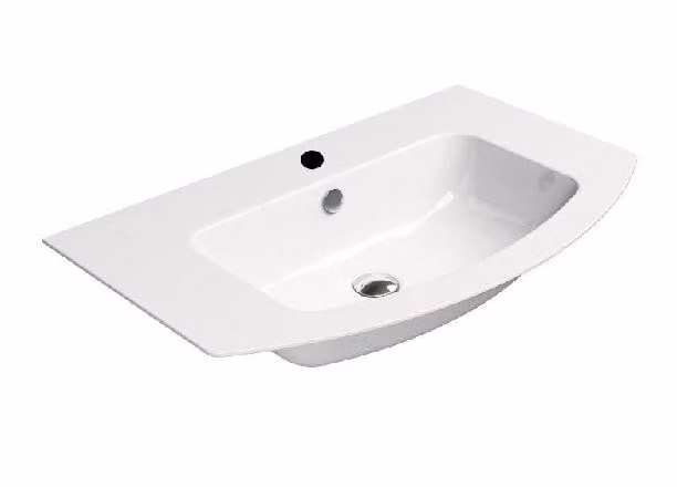 Sapho GSI Pura - Lavabo Slim 820x490 mm, ExtraGlaze, bianco 8826111