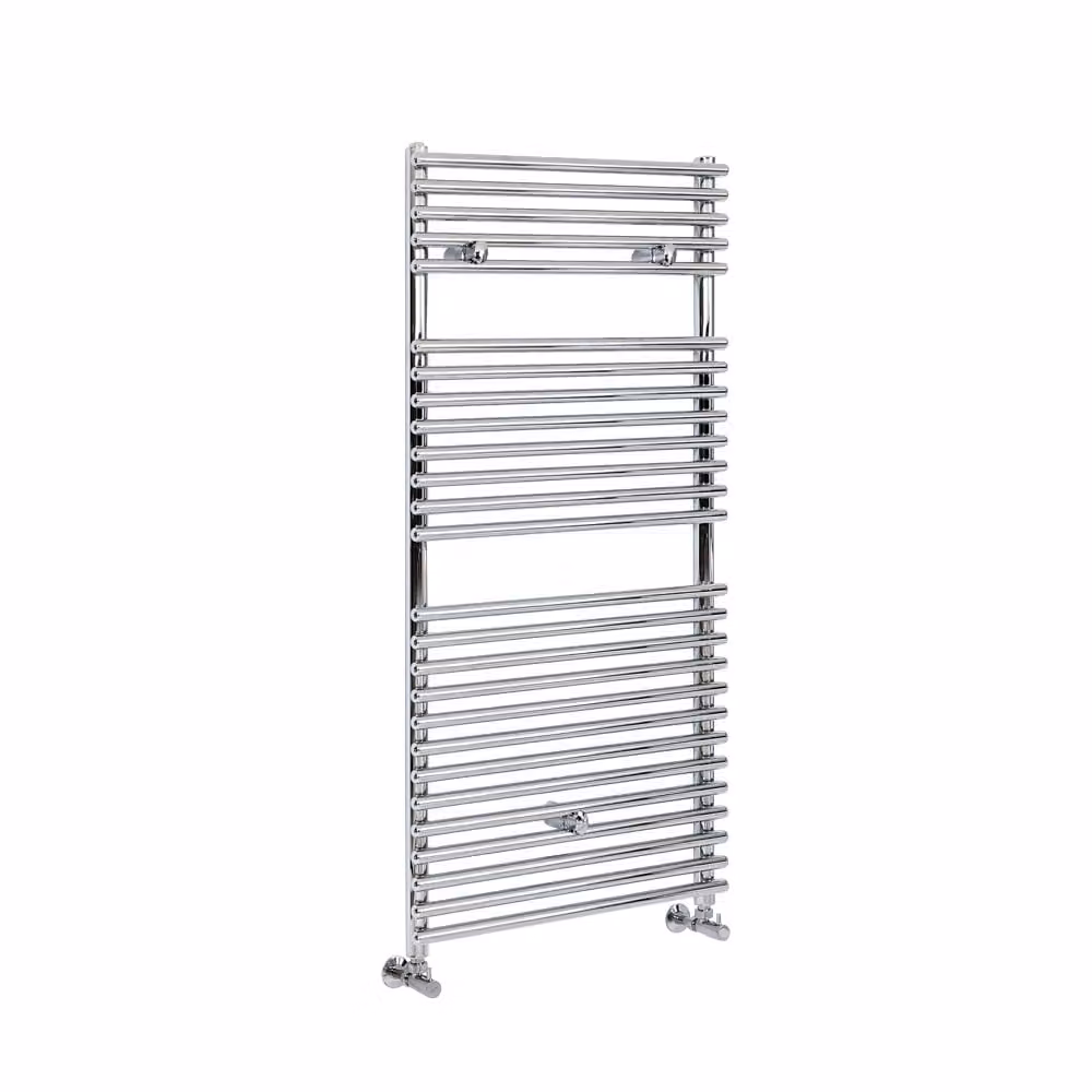 Scaldasalviette Design Cromato 1190x600mm 495W - Termoarredo Bagno - Alta Resa - Arno