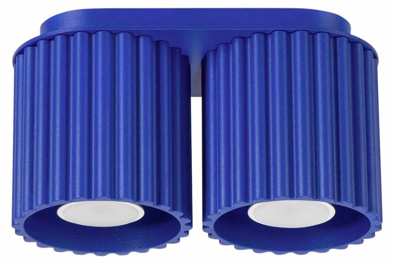Lampada da soffitto AURA 2 ultramarine GU10 2xGU10 10W alluminio 12x10x21cm Sollux Lighting