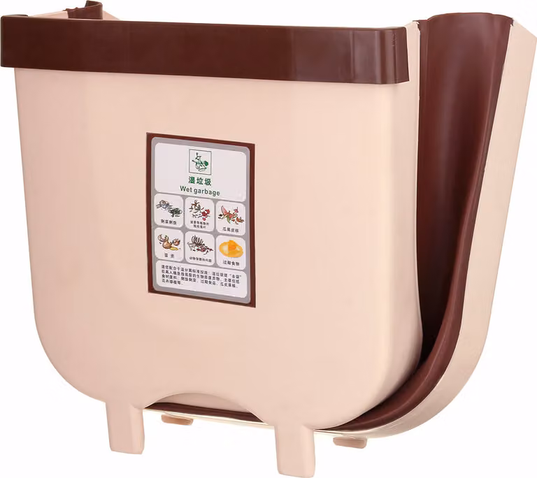 cestino per rifiuti da cucina 9L pieghevole a parete cestino per rifiuti auto - caffè