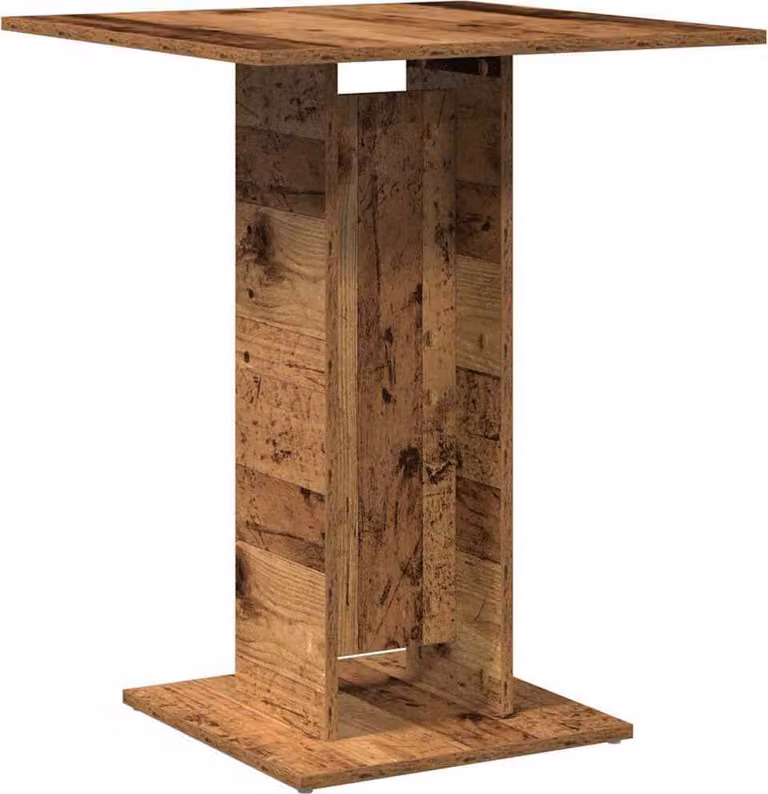 Tavolo da Bistrot Legno Antico 60x60x75 cm in Truciolato