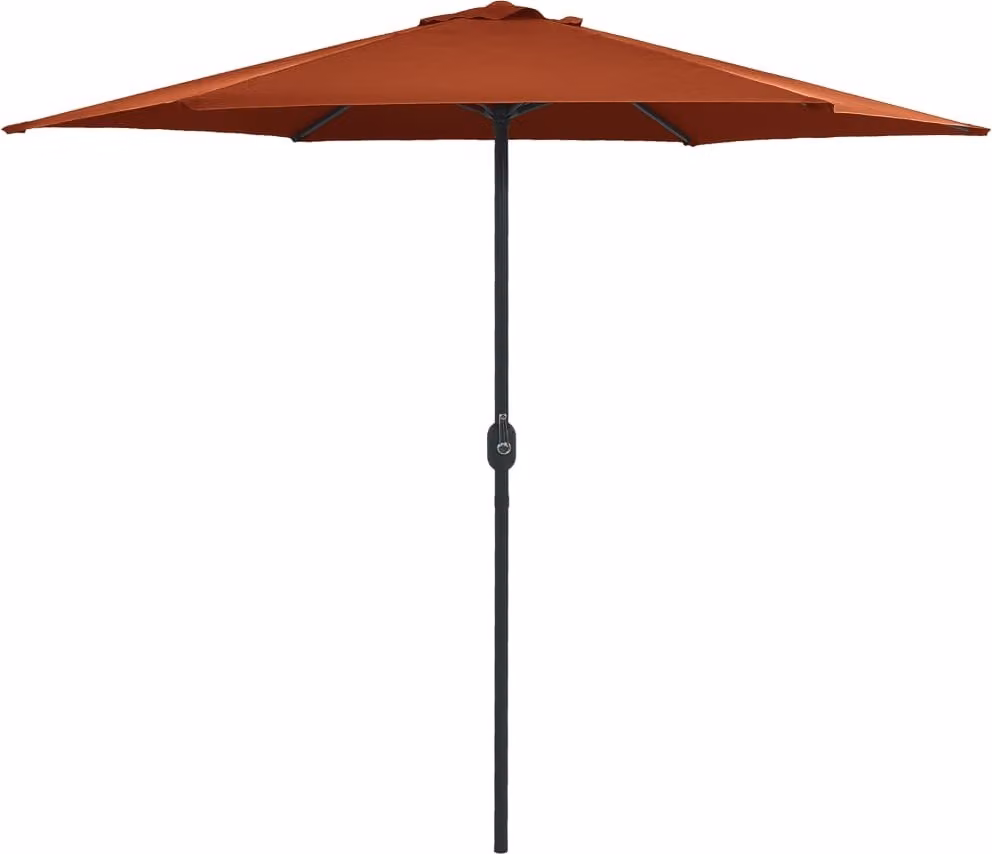 Maison Exclusive - Ombrellone con palo in alluminio, dimensioni 270x246 cm, colore terracotta