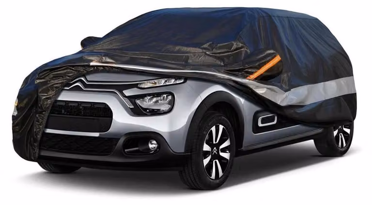 Copertura per auto, 10 strati, impermeabile, traspirante, colore nero, per Citroen C3 (2009-2023)