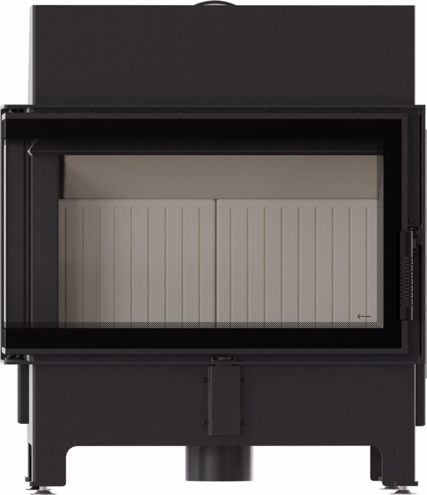 Inserto per caminetto KRATKI ZIBI ECO 9,9 kW Ø 180 angolo sinistro