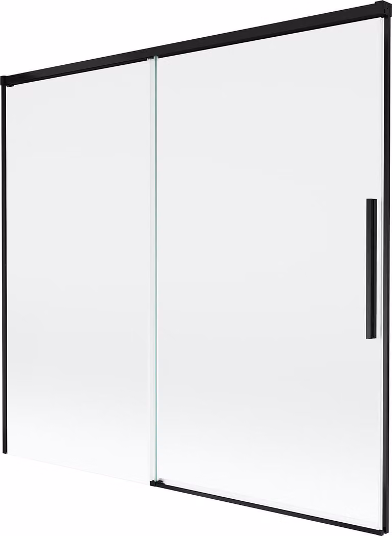 Mexen Rox paravento da doccia a 2 ante scorrevoli 170 x 150 cm, trasparente, nero - 8C9-170-001-70-00