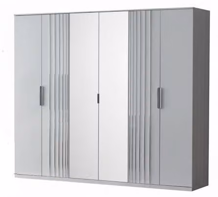 Armadio moderno con ampio spazio di stoccaggio e design elegante