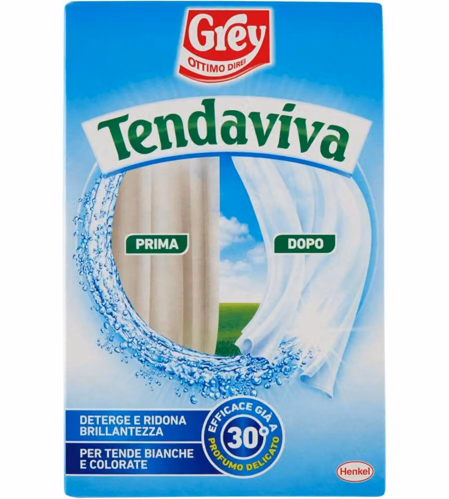Grey Tendaviva Additivo per Tende 500g - Deterge e Ridona Brillantezza