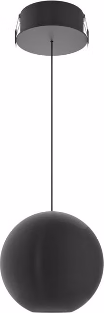 Lampada a Sospensione Bora XL Space Beneito & Faure Nero Opaco con LED 15W e CCT Switch 2700K-4000K