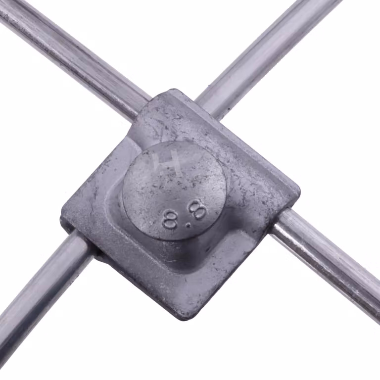 Haus-Held Morsetto croce terra Zn, 38 x 38 mm