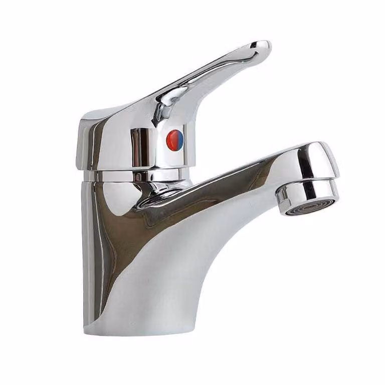 Miscelatore per lavabo bagno rubinetto monocomando con piletta | Space