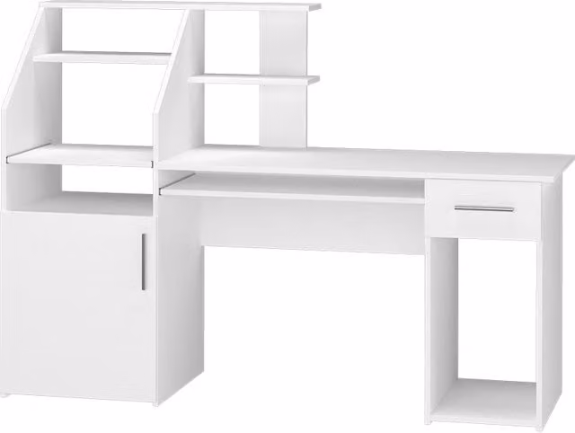 Scrivania Edwin Bianco 166 x 50.5 cm Vicco