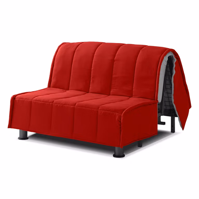 Copertura Divano Letto + Cuscini EVENING 120x190 cm Rosso