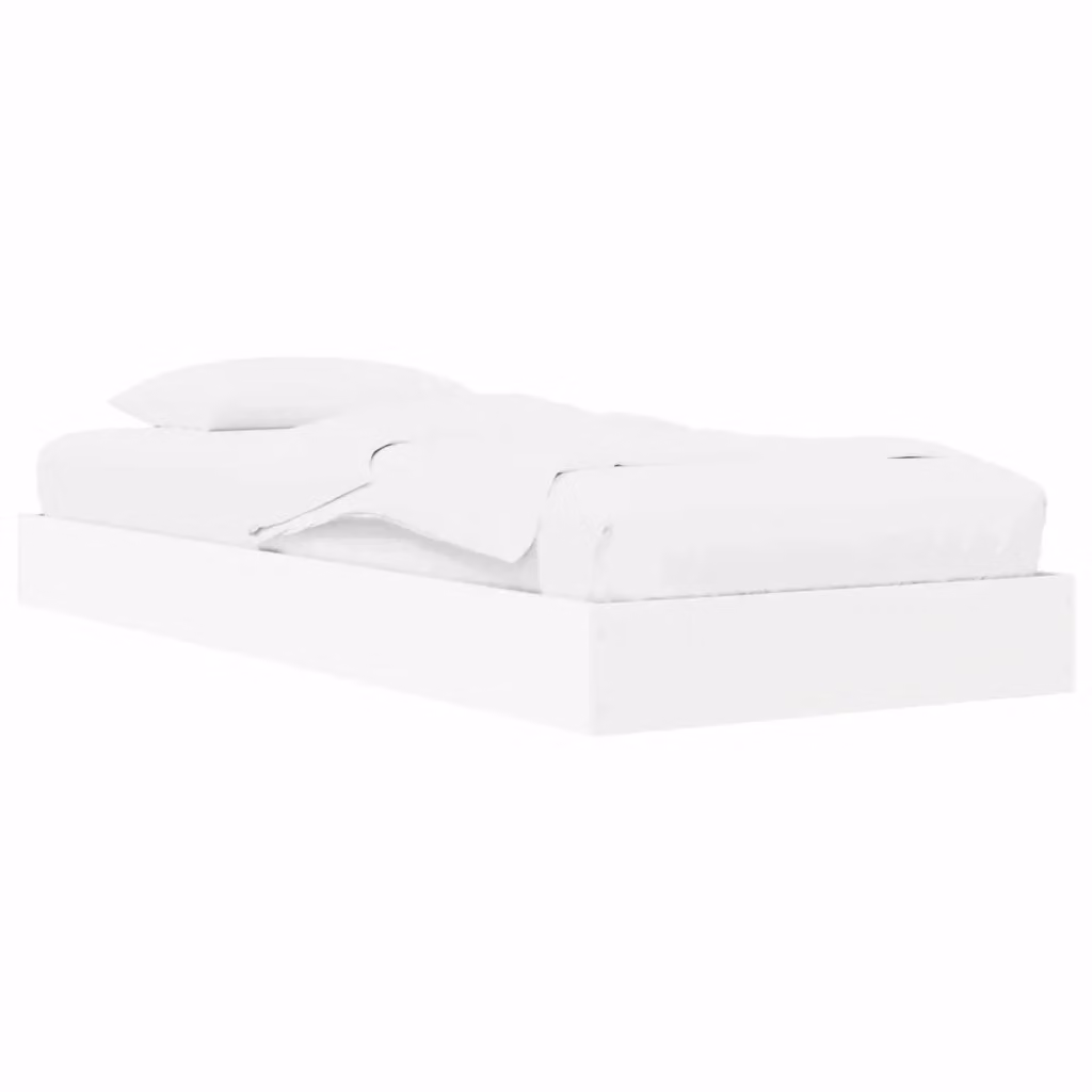 Letto con contenitore e scaffale laterale vidaXL Bianco L: 200 cm, L: 80 cm – 2