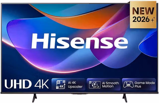 Smart TV Hisense 50A6S 50 pollici 4K UHD con VIDAA OS, Bluetooth, Wifi e Alexa integrata, Colore Nero