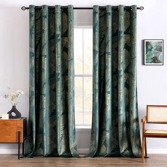Set di decorazioni floreali - confezione da 2 - verde smeraldo - 140x260 cm - Flausch