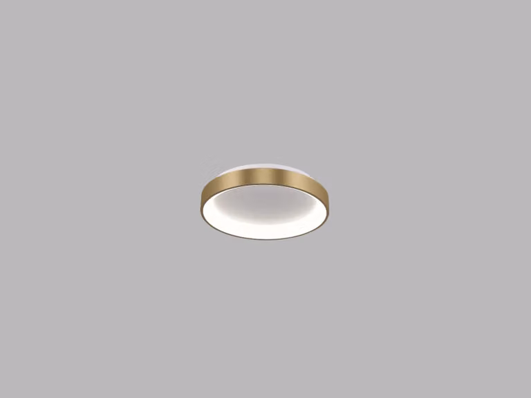 Apparecchio a soffitto BELLA SLIM CRI90 dimmerabile, Variante: oro, Ø 280 mm, 20 W, 3000/4000 K, DALI