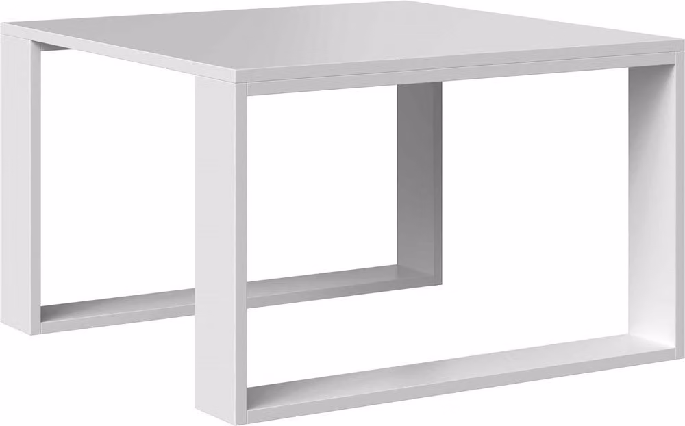 VBChome Tavolino da caffè 67 x 67 x 40 cm Bianco Tavolino da salotto Tavolino da tè Tavolino da divano Tavolino da soggiorno moderno Ufficio Bianco