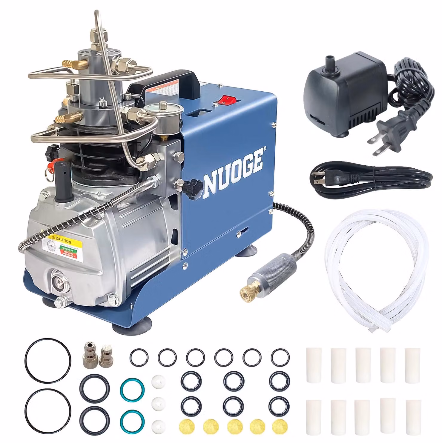 Compressore d'aria PCP - Spegnimento automatico - Elettrico - Alta pressione 300 bar / 4500 psi - 220 V - Spina europea