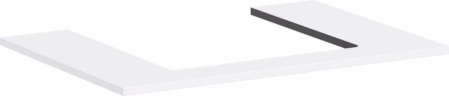 hansgrohe Xilesa E Console avec découpe au centre pour lavabo à poser, 780x550x16mm, 54269700, 54269700