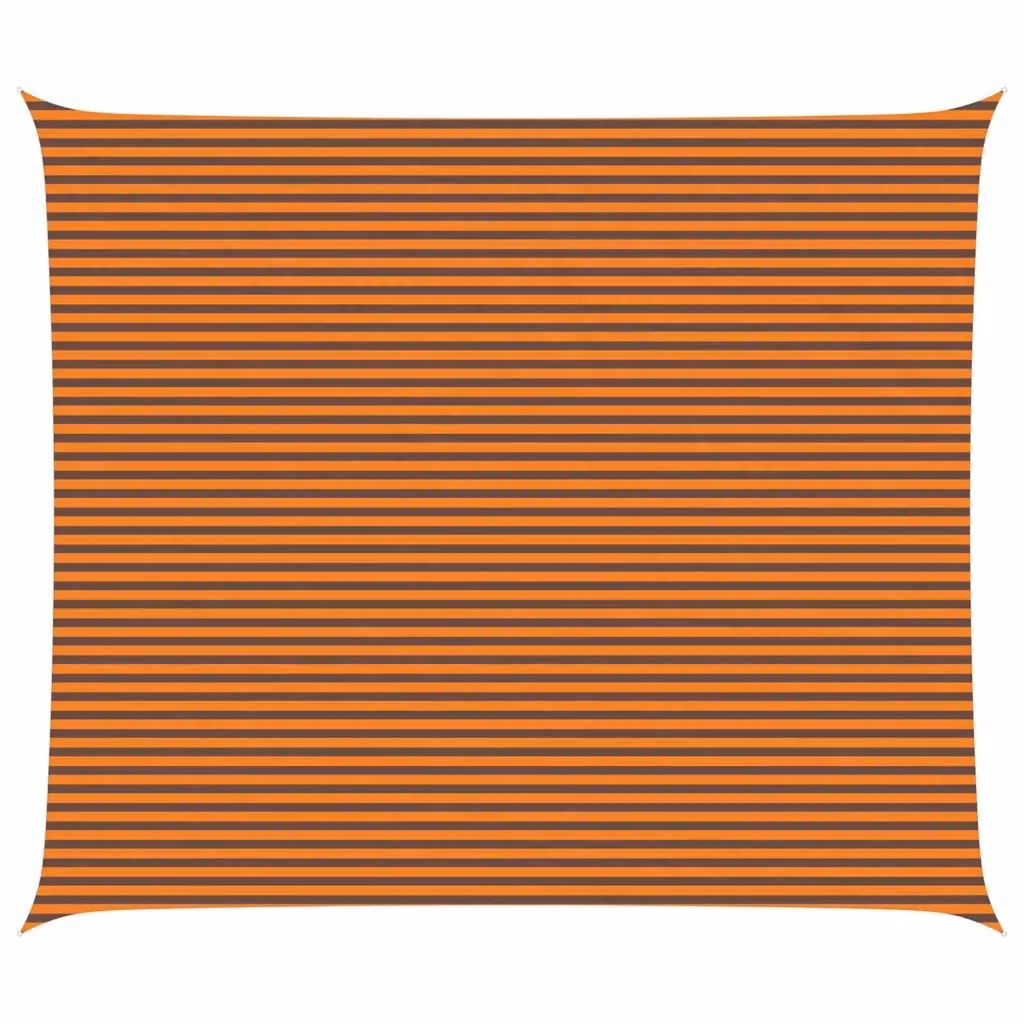 Vela ombreggiante vidaXL in poliestere, Arancione e Marrone, L: 7 m x P: 6 m