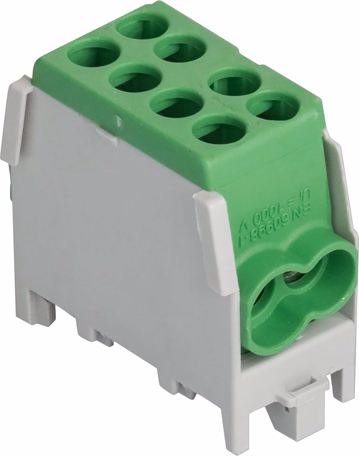 Morsetto di derivazione Pollmann per linea principale, 1 polo, 1 ingresso 2x25 mm², 1 uscita 2x16 mm², 1 pz.