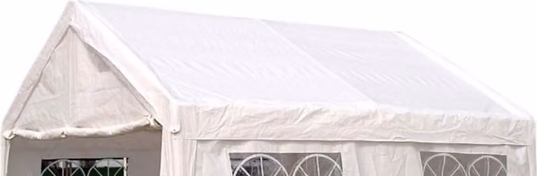 Tetto di ricambio DEGAMO Telo per tenda PALMA 4x4 metri, PVC bianco 480g/m², incl. cinghie elastiche