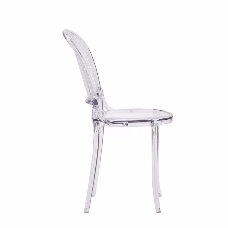 Set di 2 sedie design in polipropilene trasparente Mobili 2G L/P/H: 46 x 55 x 88 cm