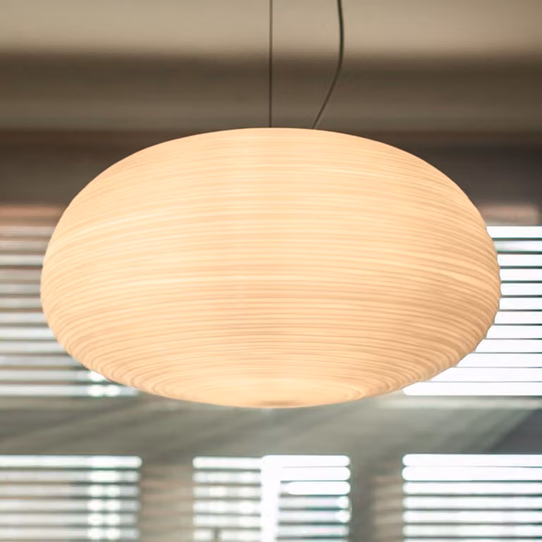 Foscarini Lampada a sospensione Rituals 2, dimmerabile, Bianco / Opale, Soggiorno / Sala da pranzo, Vetro, Design, Lampada a sospensione