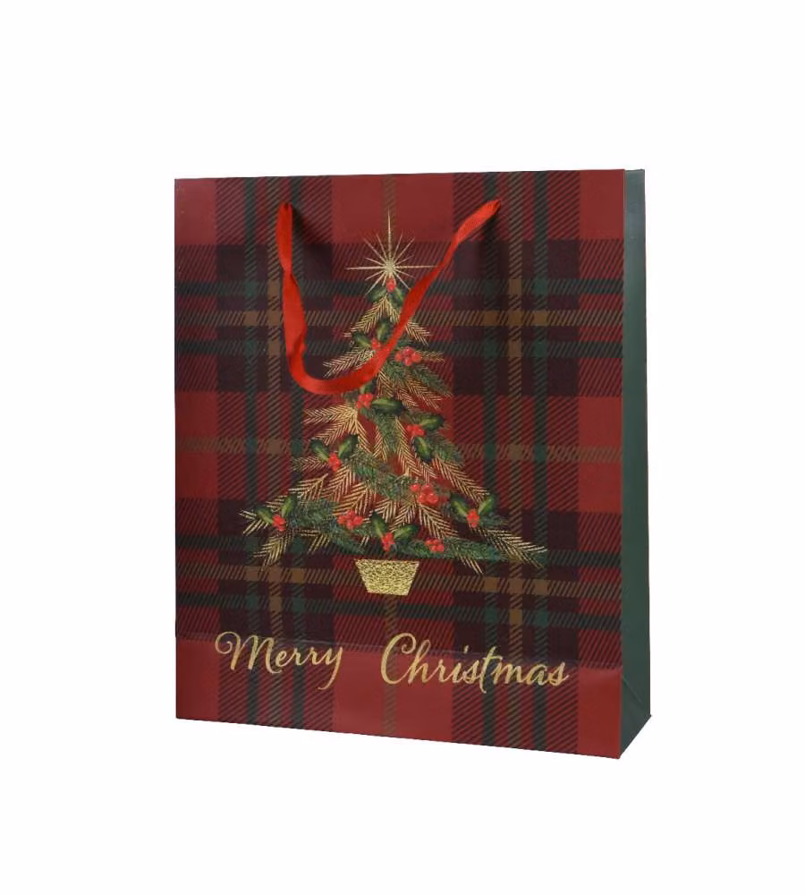 Decoris Busta Regalo Rossa - Grande - 18x50x72 cm