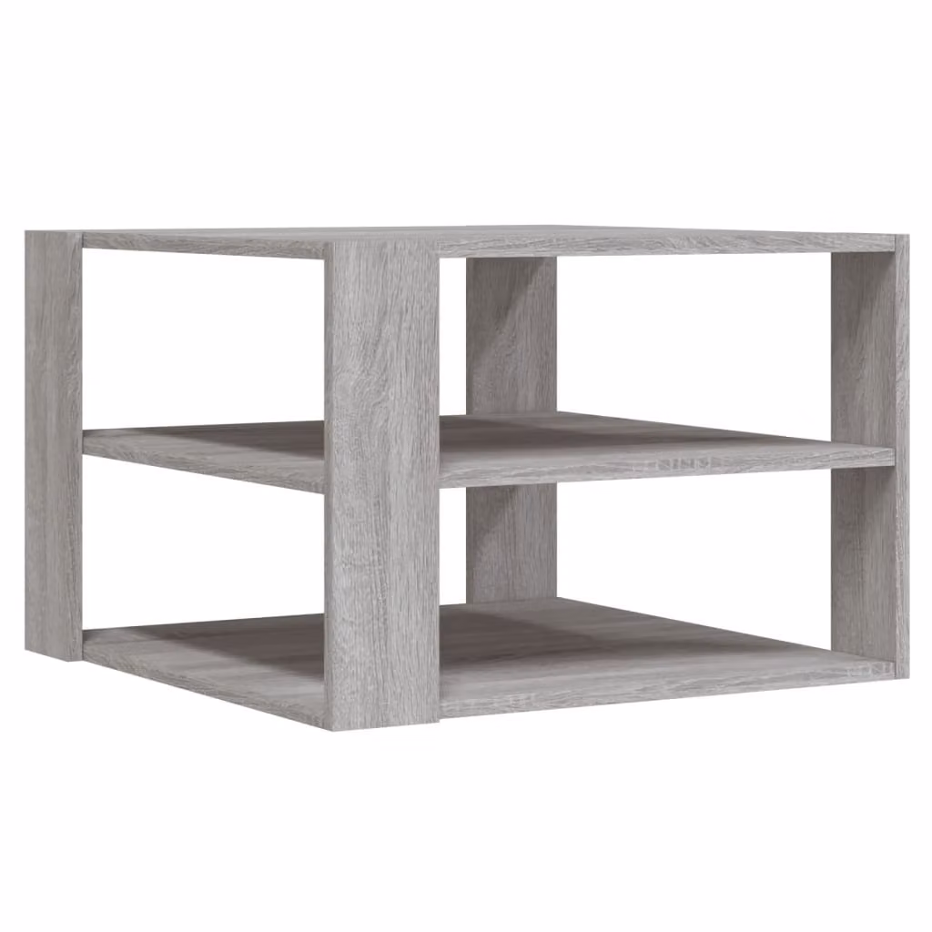 Tavolino Salotto Grigio Sonoma 58x58x40cm Legno Multistrato