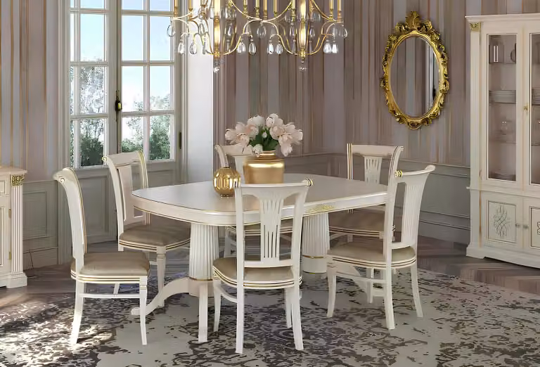 Stuhl Set Stühle Polster Garnitur Küchen Wohnzimmer Esszimmer Set Designer 6x